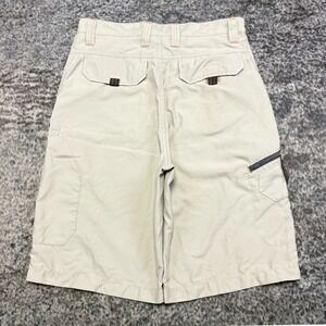 OTB One Tough Brand Cargo Shorts Mens 29 Cream Baggy Utility Skater VTG Y2K